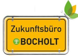 Ortsschild "Zukunftsbüro Bocholt" als Logo